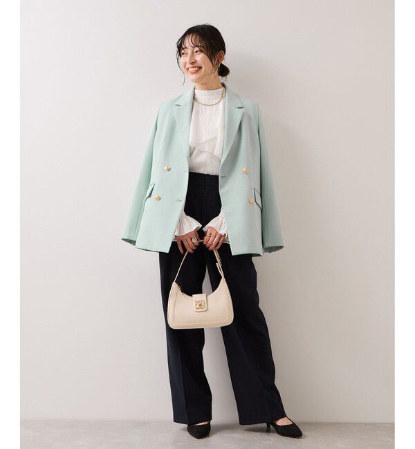 VIS「【美easy】コンフォート金ボタンジャケット/イージーケア・UVケア・セットアップ対応」|テーラードジャケット|