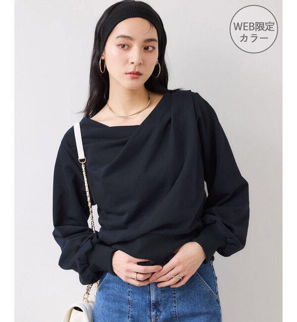 VIS「ドレープスウェットプルオーバー」|スウェット・ジャージ|ネイビー(40)