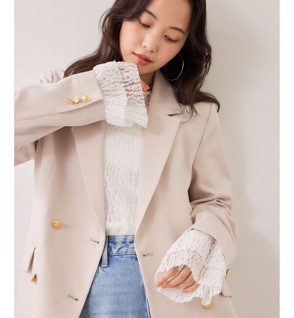 VIS「フレアスリーブレーストップス」|Tシャツ・カットソー|