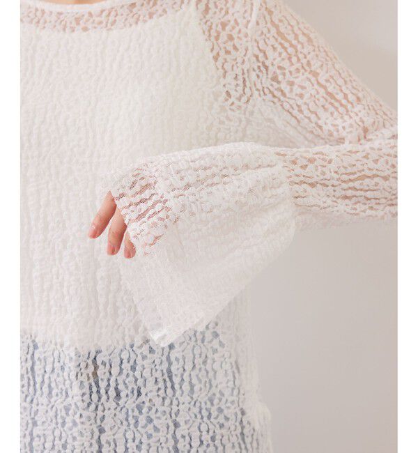 VIS「フレアスリーブレーストップス」|Tシャツ・カットソー|