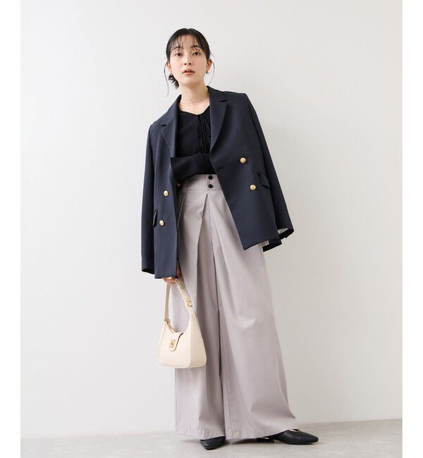 VIS「レースアップリブニット」|ニット・セーター|