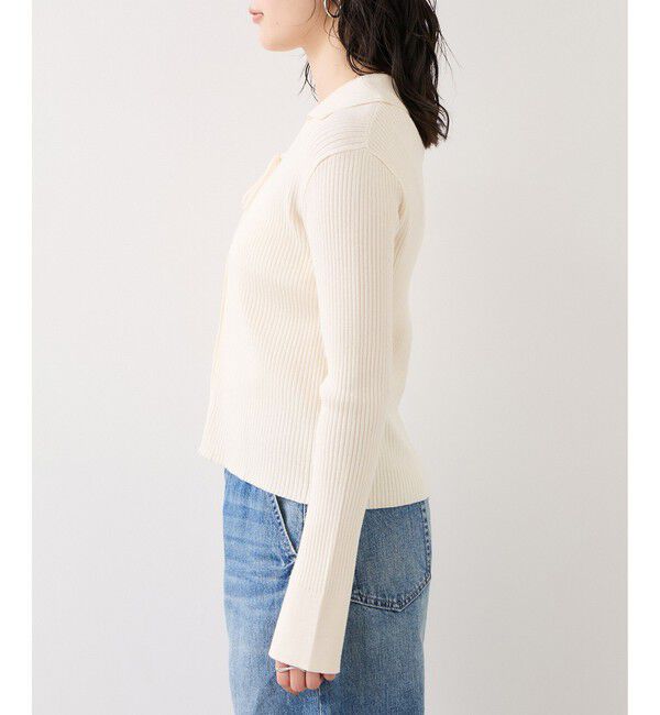 VIS「レースアップリブニット」|ニット・セーター|