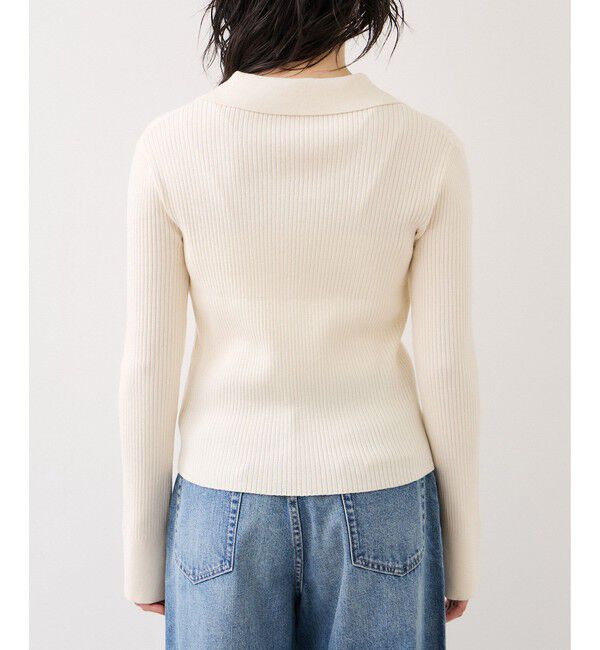 VIS「レースアップリブニット」|ニット・セーター|