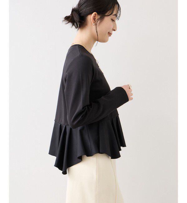 VIS「イレギュラーヘムペプラムカットソープルオーバー」|Tシャツ・カットソー|