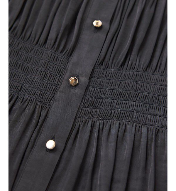 VIS「エアリーサテンシャーリングブラウス/イージーケア」|シャツ・ブラウス|