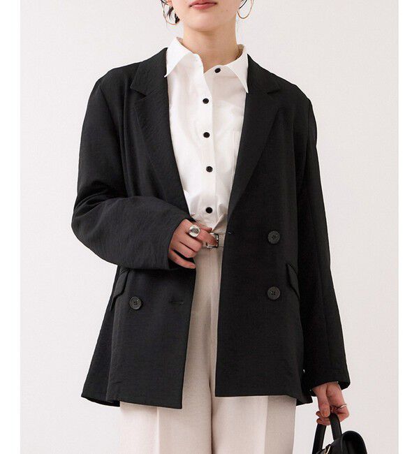 VIS「美easyリネンライクテーラードジャケット/イージーケア・接触冷感・セットアップ対応」|テーラードジャケット|