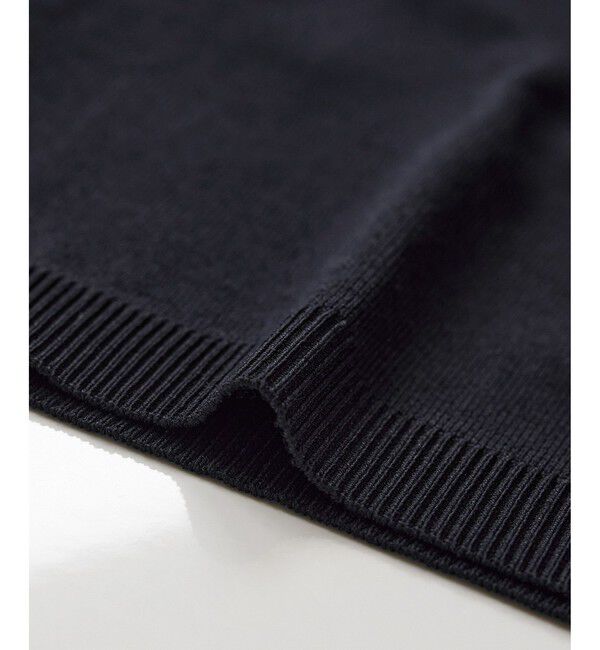 VIS「リボン付き半袖ニットプルオーバー/イージーケア」|ニット・セーター|