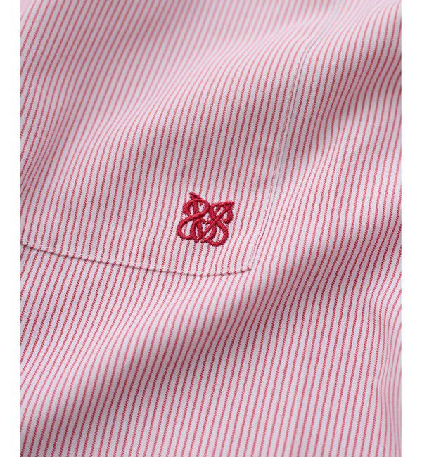 VIS「【SWIMMER&times;VIS】ポイント刺しゅうストライプシャツ」|シャツ・ブラウス|