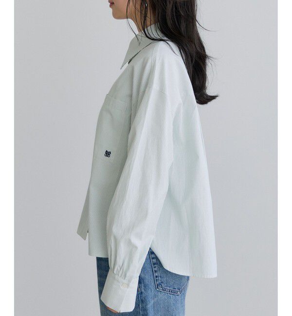 VIS「【SWIMMER&times;VIS】ポイント刺しゅうストライプシャツ」|シャツ・ブラウス|