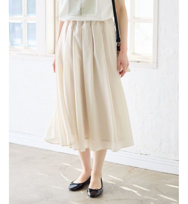 Rope&rsquo;Picnic「着丈が選べるギャザースカート」|スカート|