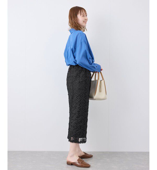 Rope&rsquo;Picnic「フラワーチュールレースアイラインスカート」|スカート|