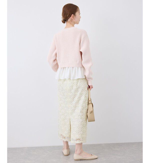 Rope&rsquo;Picnic「フラワーチュールレースアイラインスカート」|スカート|