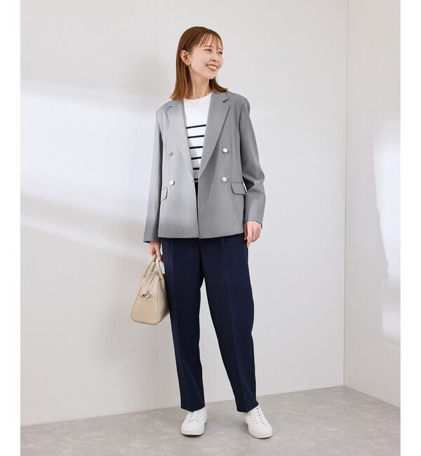 Rope&rsquo;Picnic「カナパ 金ボタンジャケット/セットアップ対応・UV・抗菌防臭・接触冷感」|テーラードジャケット|