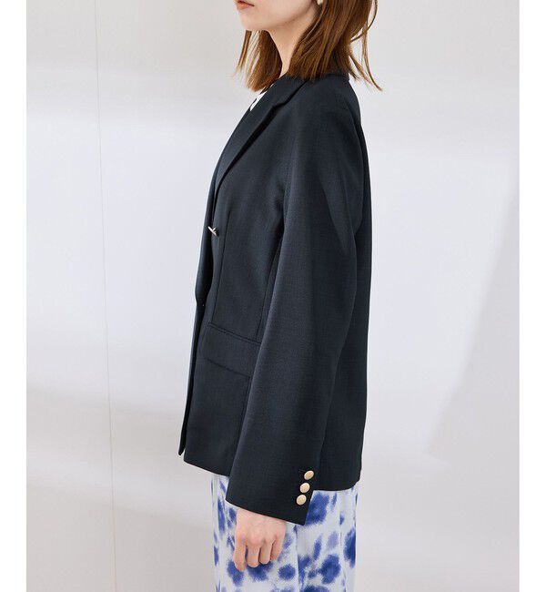 Rope&rsquo;Picnic「カナパ 金ボタンジャケット/セットアップ対応・UV・抗菌防臭・接触冷感」|テーラードジャケット|