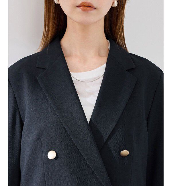 Rope&rsquo;Picnic「カナパ 金ボタンジャケット/セットアップ対応・UV・抗菌防臭・接触冷感」|テーラードジャケット|