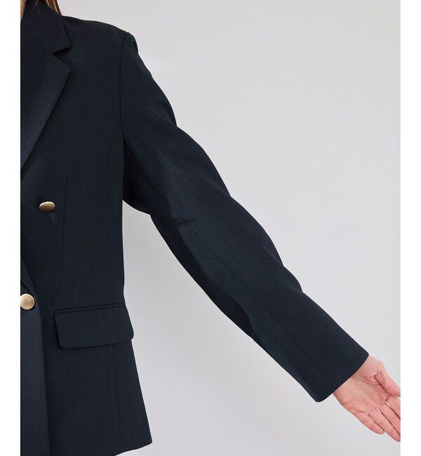 Rope&rsquo;Picnic「カナパ 金ボタンジャケット/セットアップ対応・UV・抗菌防臭・接触冷感」|テーラードジャケット|