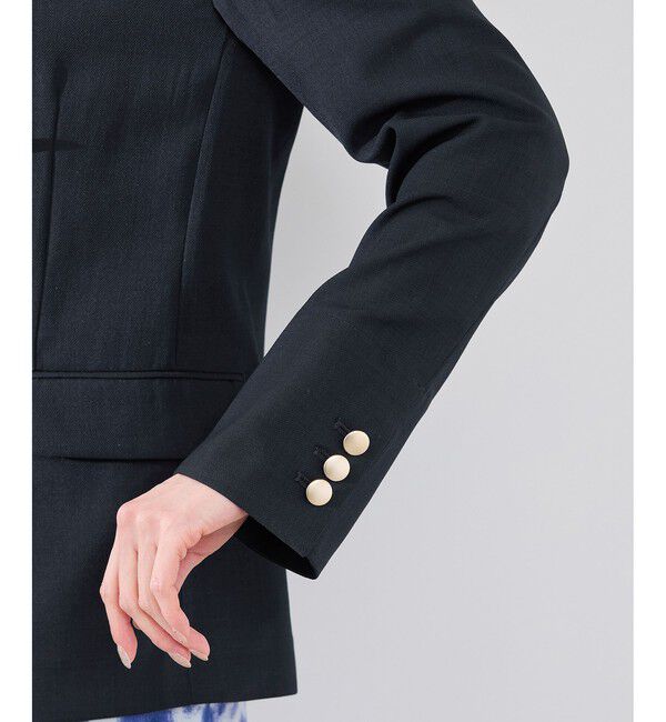 Rope&rsquo;Picnic「カナパ 金ボタンジャケット/セットアップ対応・UV・抗菌防臭・接触冷感」|テーラードジャケット|