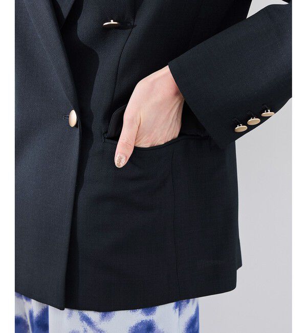 Rope&rsquo;Picnic「カナパ 金ボタンジャケット/セットアップ対応・UV・抗菌防臭・接触冷感」|テーラードジャケット|