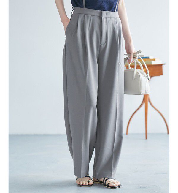 Rope&rsquo;Picnic「【3サイズ展開】サスペンダー付きワイドパンツ」|チノ|