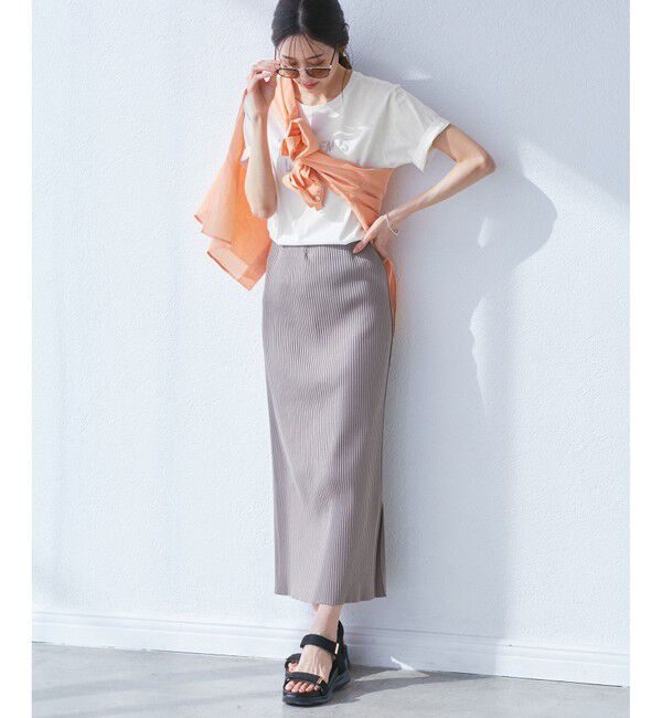 Rope&rsquo;Picnic「【UVカット・洗濯機OK・接触冷感】RENUロゴTシャツ」|Tシャツ・カットソー|