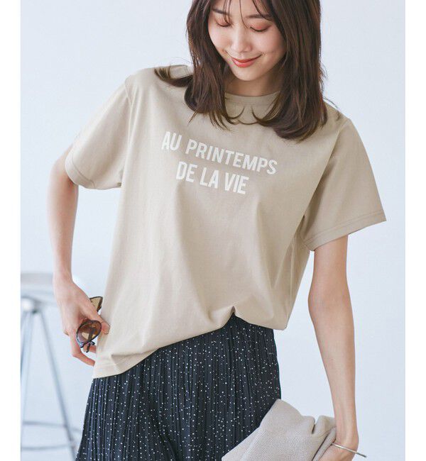 Rope&rsquo;Picnic「【UVカット・洗濯機OK・接触冷感】RENUロゴTシャツ」|Tシャツ・カットソー|