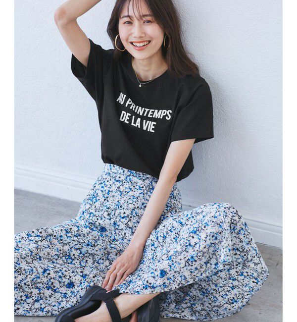 Rope&rsquo;Picnic「【UVカット・洗濯機OK・接触冷感】RENUロゴTシャツ」|Tシャツ・カットソー|