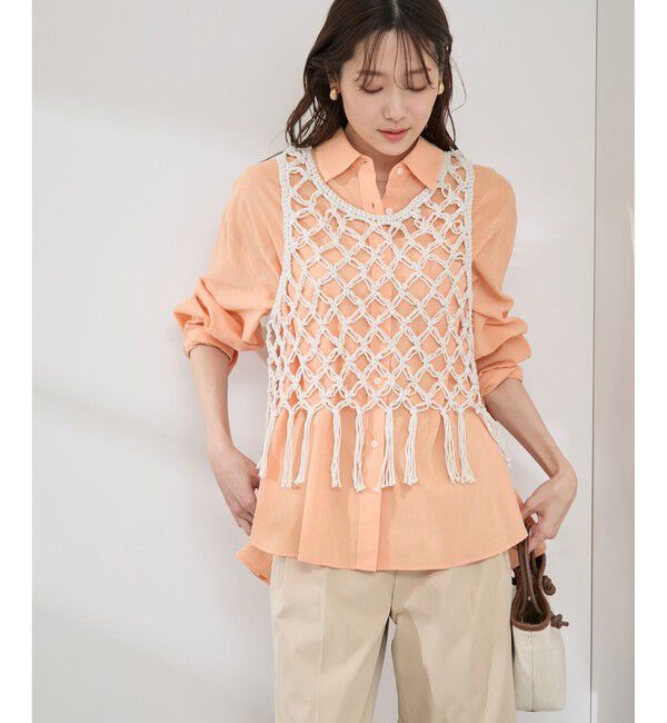 Rope&rsquo;Picnic「かぎ針ビスチェ&times;タンクトップセット」|ベスト・ジレ|