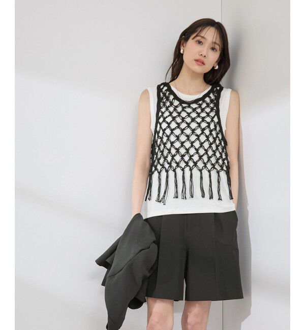 Rope&rsquo;Picnic「かぎ針ビスチェ&times;タンクトップセット」|ベスト・ジレ|