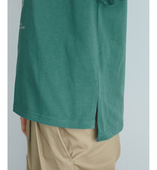 Rope&rsquo;Picnic「袖フリルカレッジロゴTシャツ」|Tシャツ・カットソー|