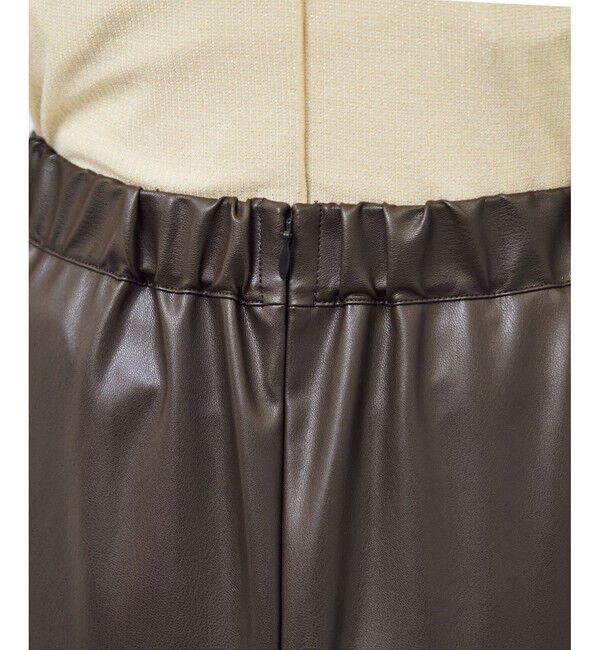 Rope&rsquo;Picnic「シンセティックレザーフレアロングスカート」|スカート|
