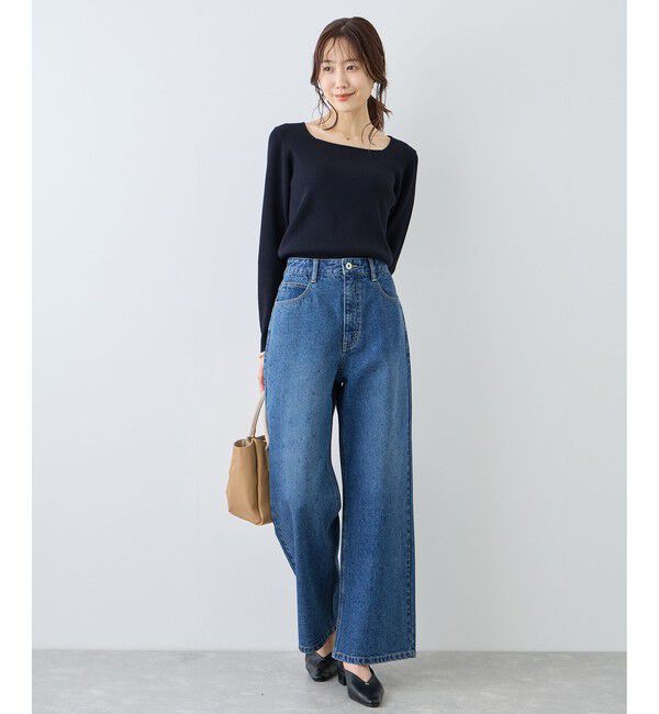 Rope&rsquo;Picnic「スクエアネックリブニット」|ニット・セーター|