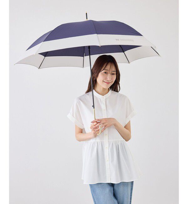 ROPE PICNIC PASSAGE「【Wpc.】切り継ぎプレーン長傘/晴雨兼用・UVカット」|傘|