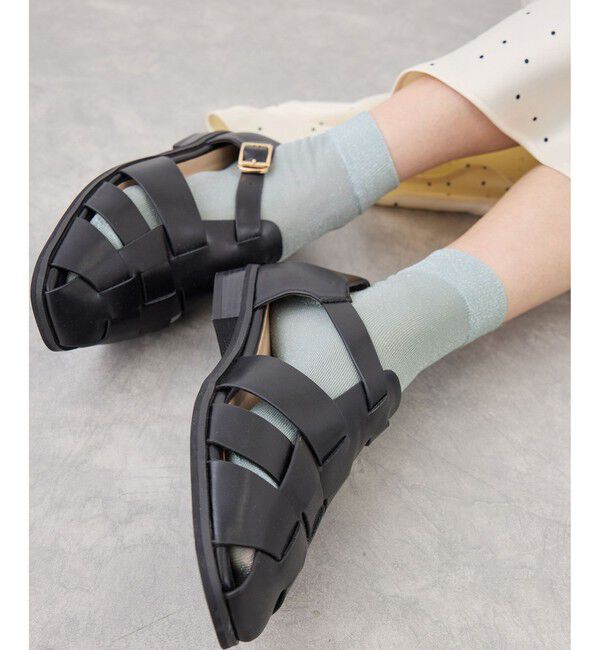 ROPE PICNIC PASSAGE「ロゴ入りラメソックス」|ソックス|