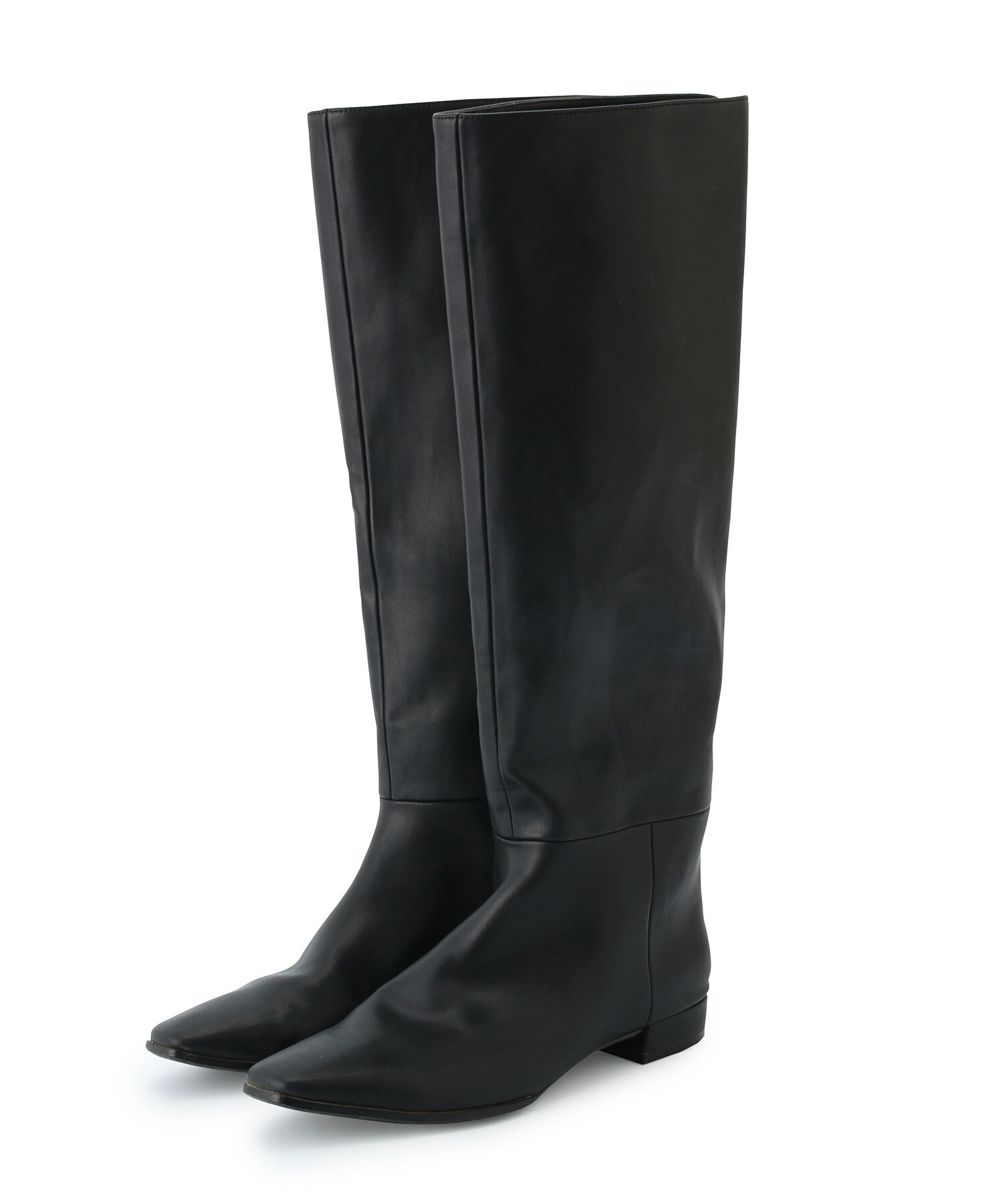 ADAM ET ROPE'「ナロースクエアフラットロングブーツ」|その他|