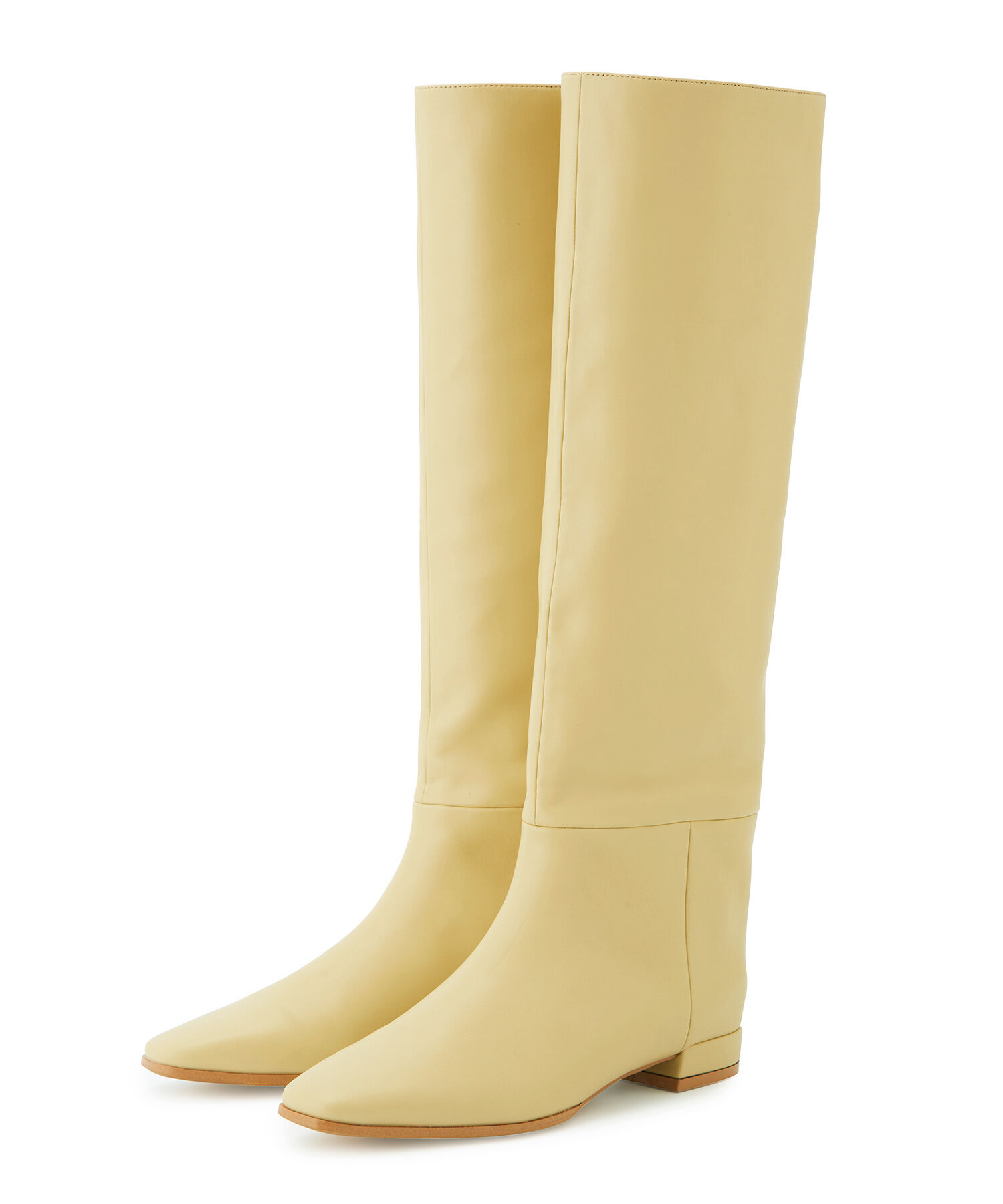 ADAM ET ROPE'「ナロースクエアフラットロングブーツ」|その他|