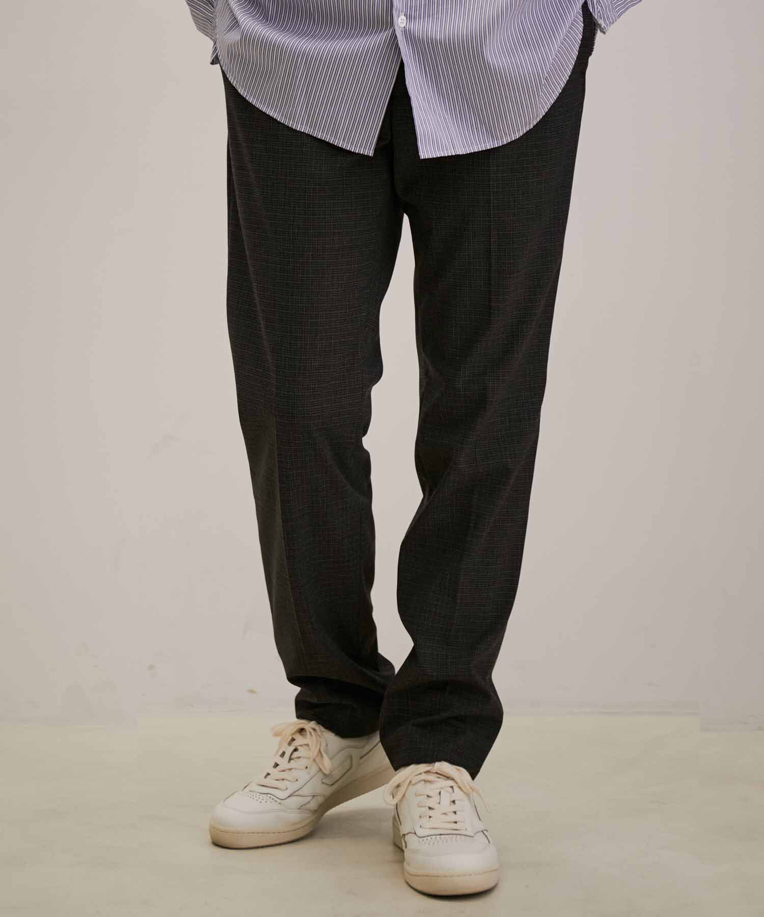 ADAM ET ROPE'「【Chambrer】スリムテーパード センタープレス スラックス / セットアップ対応」|スラックス|