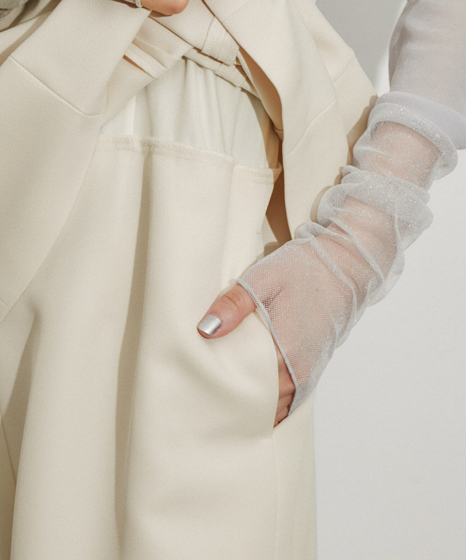 ADAM ET ROPE'「ペプラムロンパース」|オールインワン|