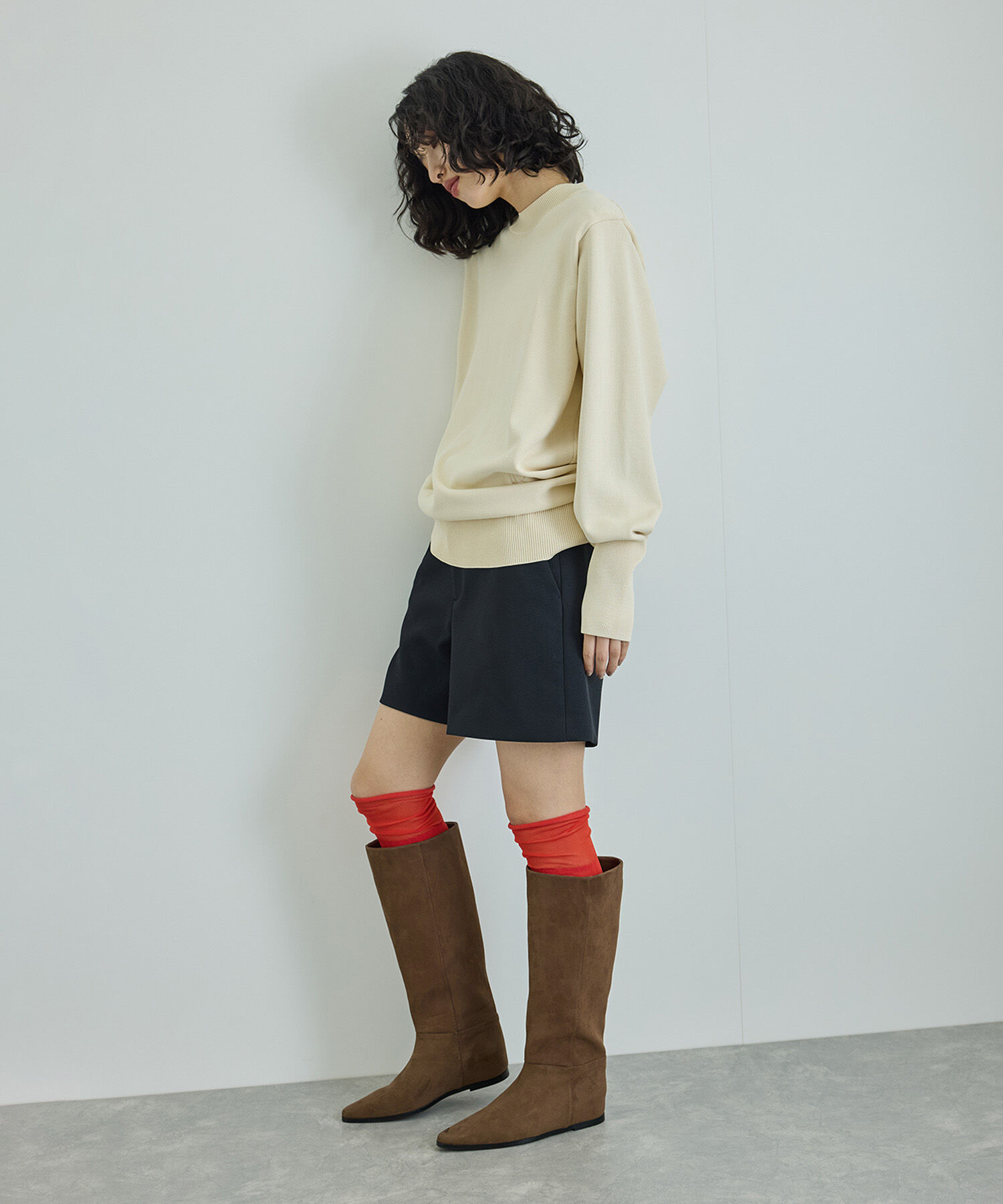 ADAM ET ROPE'「キリカエルーズニーハイソックス」|ソックス|