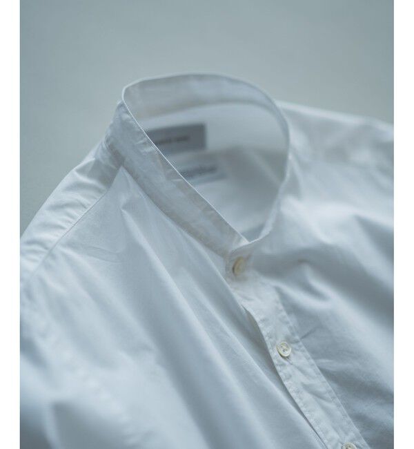 ADAM ET ROPE'「【Sea Island Cotton】バンドカラー シャツ」|シャツ・ブラウス|
