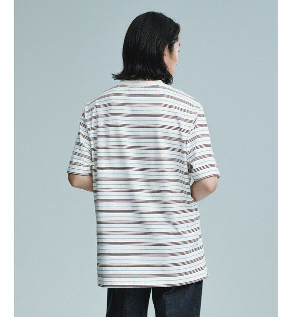 ADAM ET ROPE'「【LACOSTE for ADAM ET ROPE'】別注 MULTI BORDER TEE」|Tシャツ・カットソー|