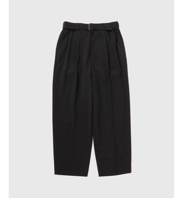 ADAM ET ROPE'「サマーウーステッド ベルテッド ワイド イージーパンツ/ セットアップ可能」|スラックス|