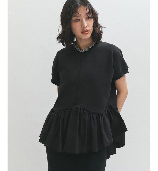 ADAM ET ROPE'「ペプラムスウェット」|Tシャツ・カットソー|