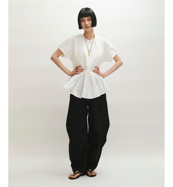 ADAM ET ROPE'「ペプラムスウェット」|Tシャツ・カットソー|