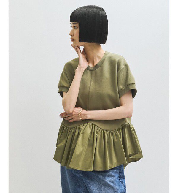 ADAM ET ROPE'「ペプラムスウェット」|Tシャツ・カットソー|