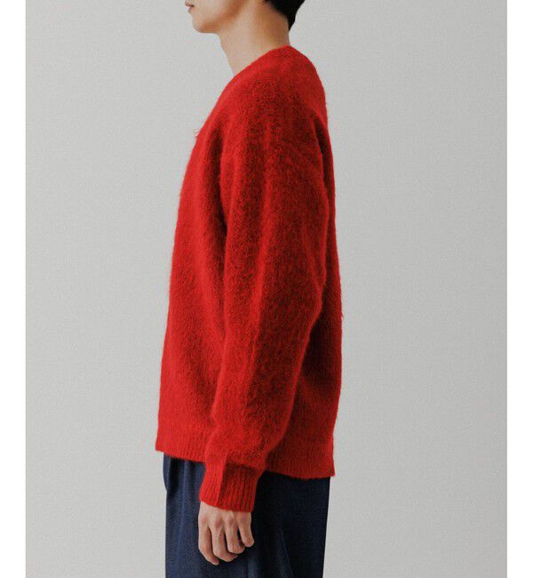 ADAM ET ROPE'「モヘアミックス オーバーサイズ Vネックニット」|ニット・セーター|