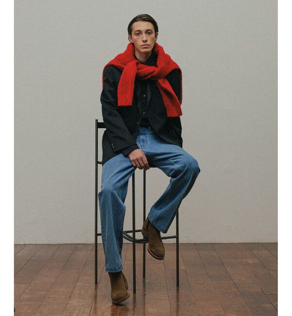 ADAM ET ROPE'「モヘアミックス オーバーサイズ Vネックニット」|ニット・セーター|