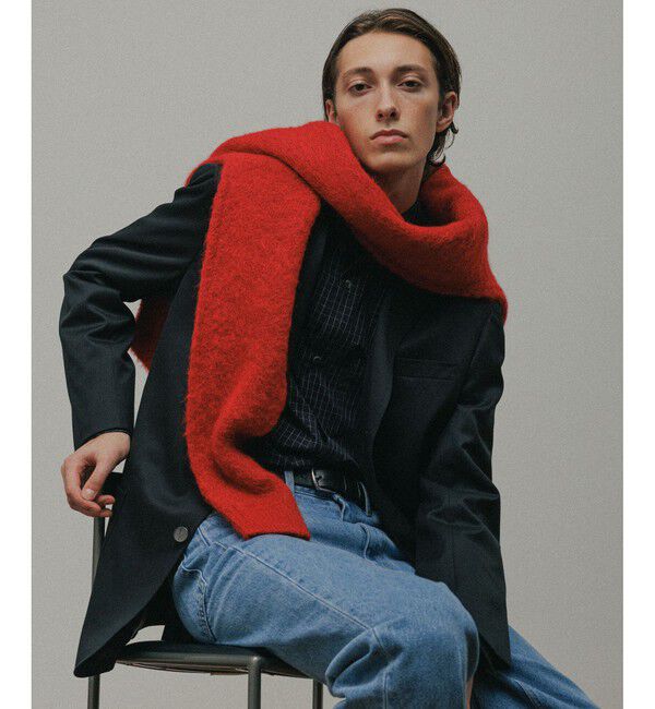 ADAM ET ROPE'「モヘアミックス オーバーサイズ Vネックニット」|ニット・セーター|