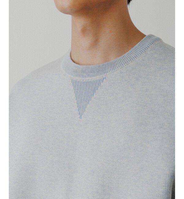 ADAM ET ROPE'「杢スウェット ニット プルオーバー」|ニット・セーター|