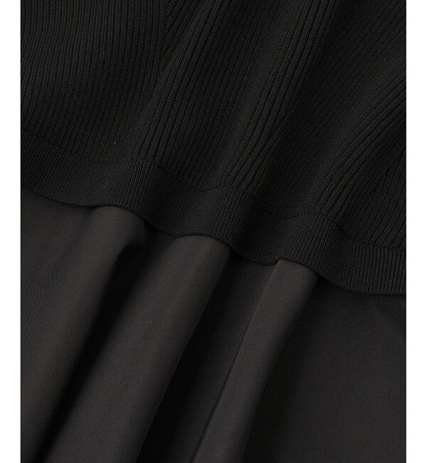 ADAM ET ROPE'「【サステナブル】・【定番人気】ペプラムコンビニットプルオーバー」|Tシャツ・カットソー|