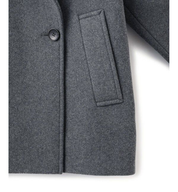 ADAM ET ROPE'「ウールボンディングミドルコート」|ステンカラーコート|